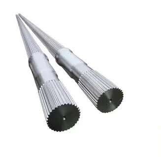 качество  Customizable Length Involute Inner Spline Twin Screw Extruder Shaft for Extrusion завод