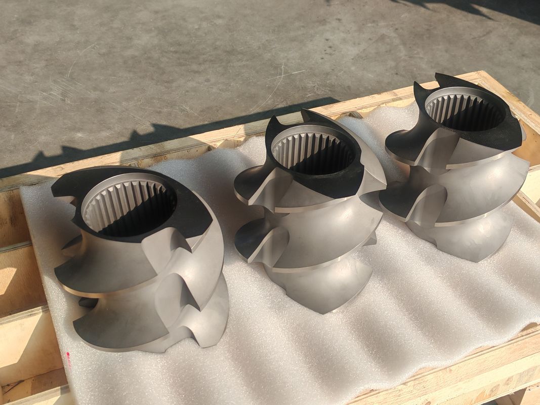 Элементы винта линии экструзии из пластика 60mm-120 длина винта 100rpm-1200 скорость винта для двух винта экструдерной машины