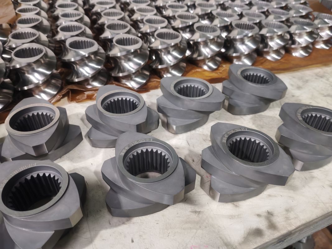 Элементы винта линии экструзии из пластика 60mm-120 длина винта 100rpm-1200 скорость винта для двух винта экструдерной машины