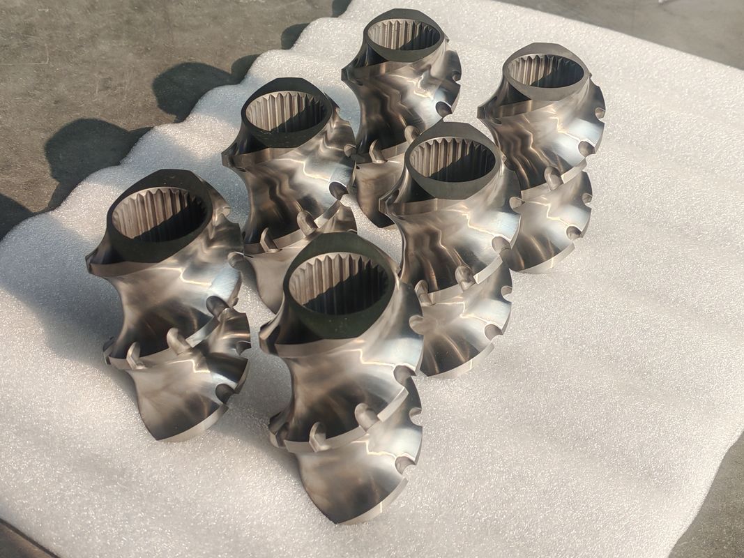 Элементы винта линии экструзии из пластика 60mm-120 длина винта 100rpm-1200 скорость винта для двух винта экструдерной машины