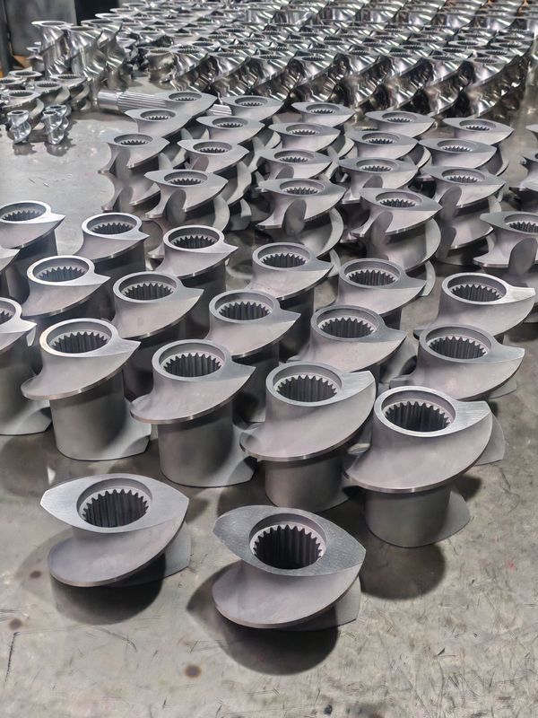 Элементы винта линии экструзии из пластика 60mm-120 длина винта 100rpm-1200 скорость винта для двух винта экструдерной машины