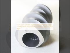 Элементы двухшнекового экструдера модульной конструкции, конфигурация шнеков, легированная сталь для производительности 50-2000 кг/ч