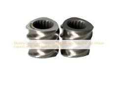 Модульная конструкция элементов двухшнекового экструдера и высокая производительность 50-2000 кг/ч для производства